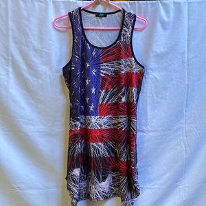 Jade fireworks themed summer dress